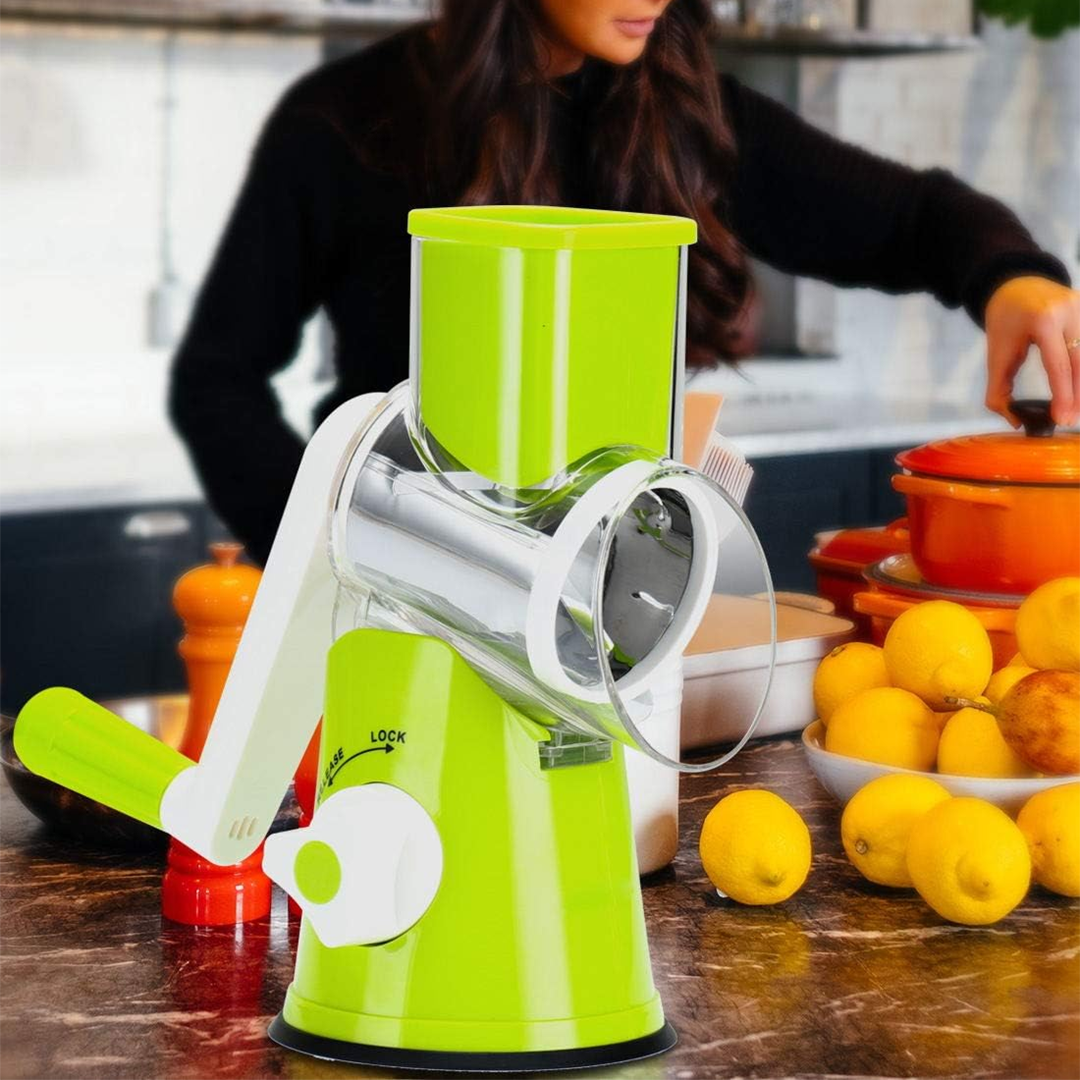 3 in 1 Rotary Cheese Grater Vegetable Slicer