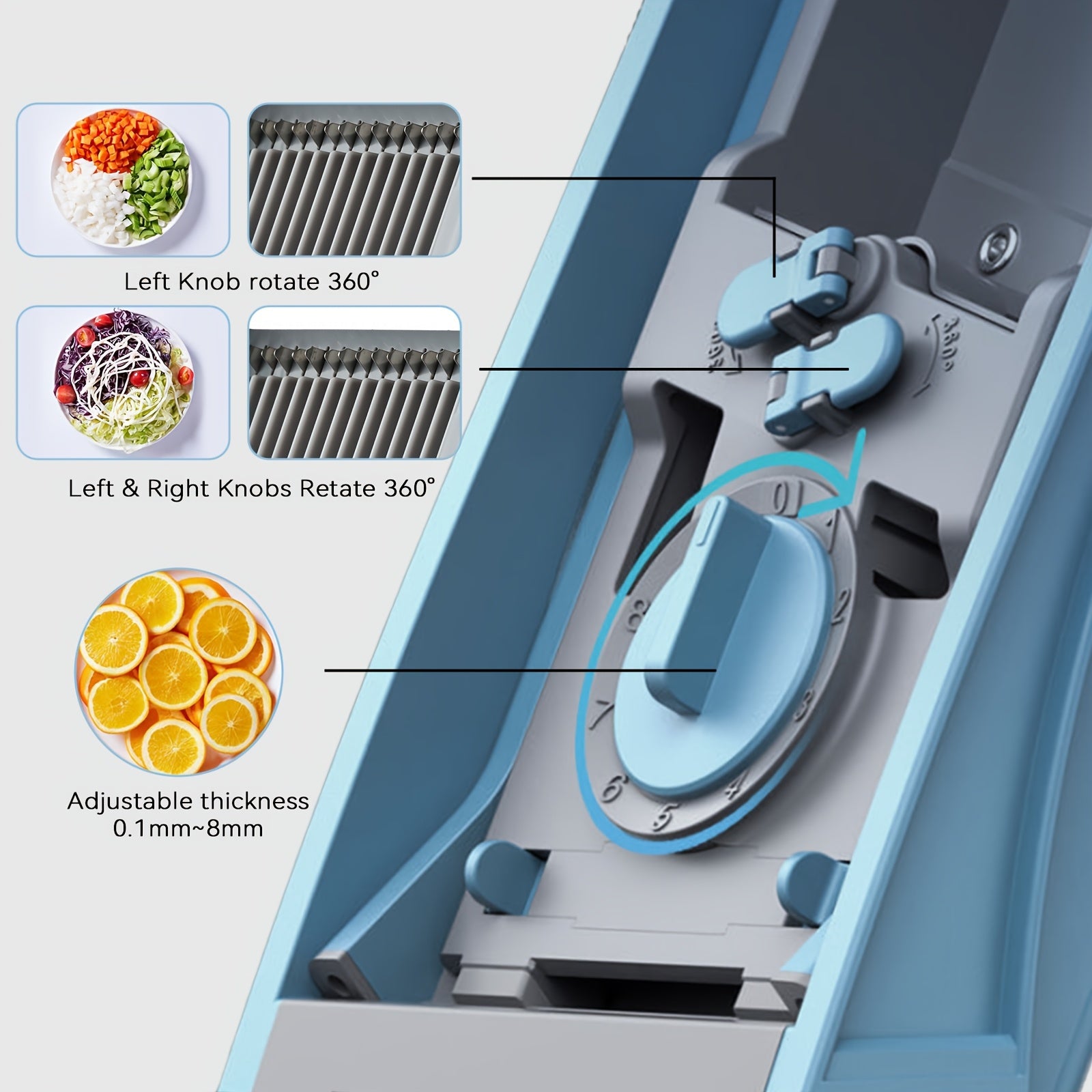 [🔥Save 40%] 5-in-1 Veggie Slicer – Cut Faster. Prep Smarter!