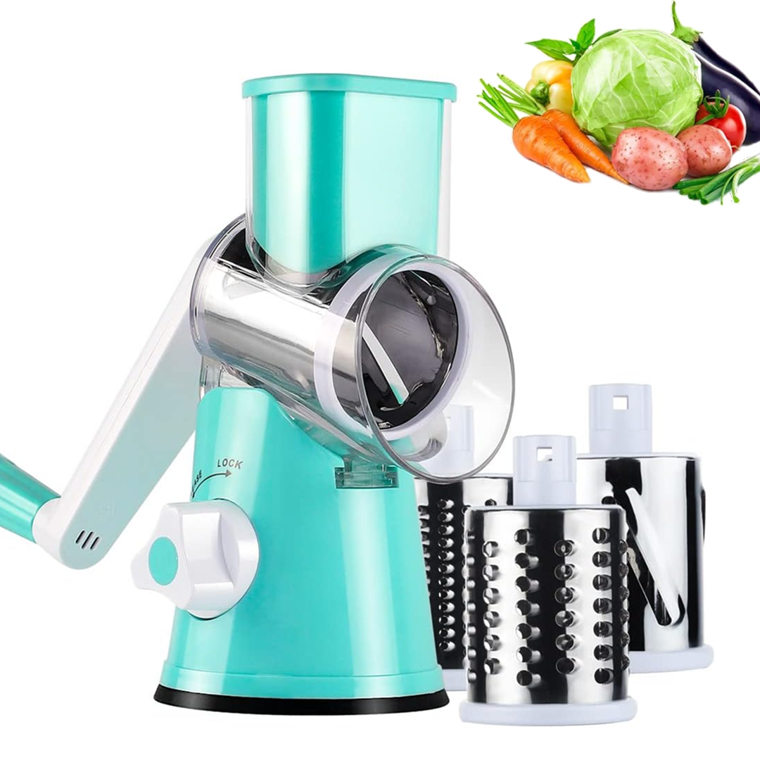 3 in 1 Rotary Cheese Grater Vegetable Slicer
