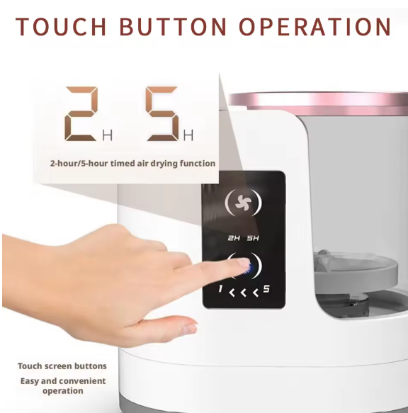 Rechargeable Electric Makeup Brush Cleaner with Dryer & Disinfecting Function